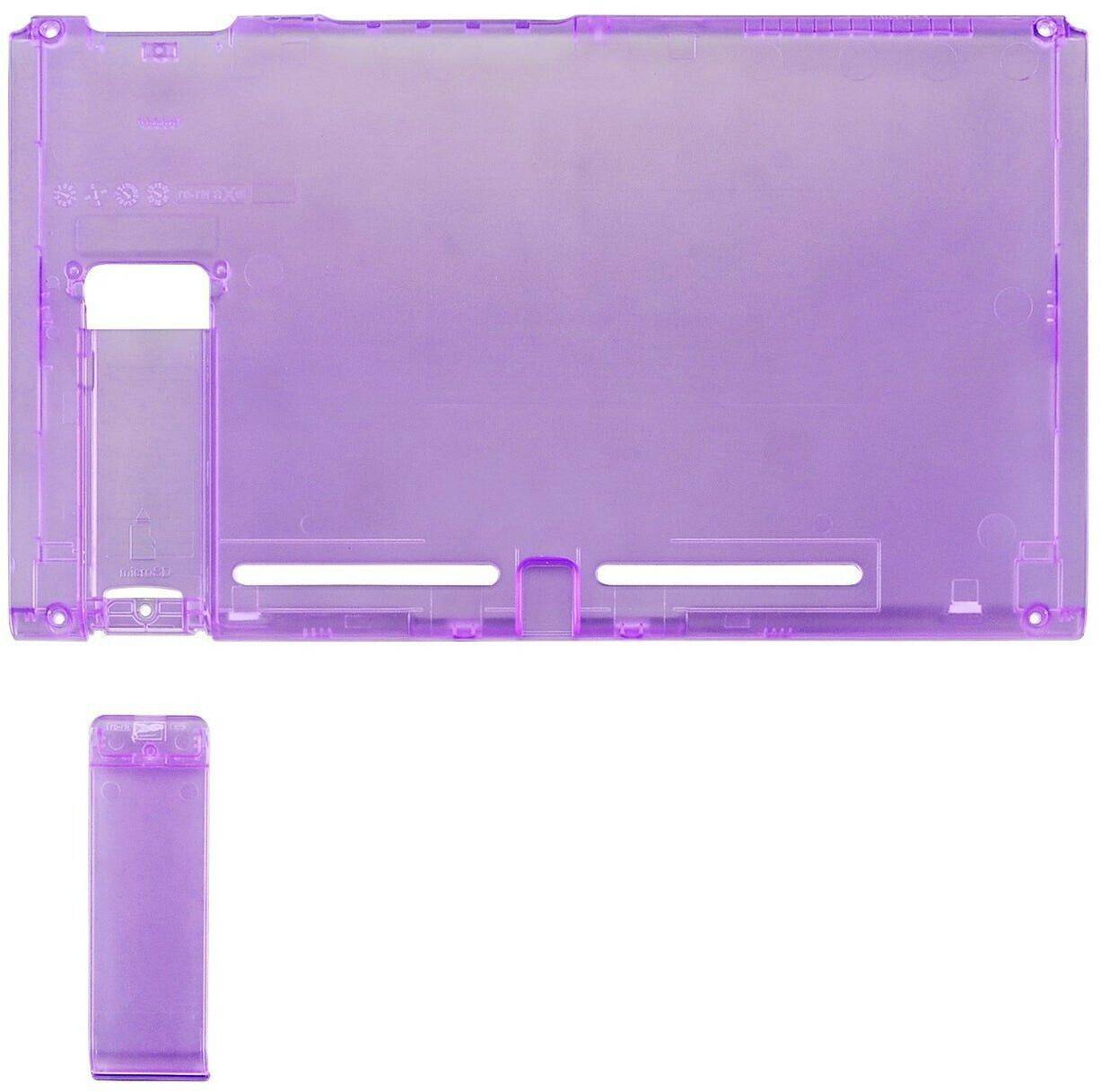 eXtremeRate Nintendo Switch Replacement Back Plate with Kickstand eXtremeRate Nintendo Switch Replacement Back Plate with KickstandClear Atomic Purple