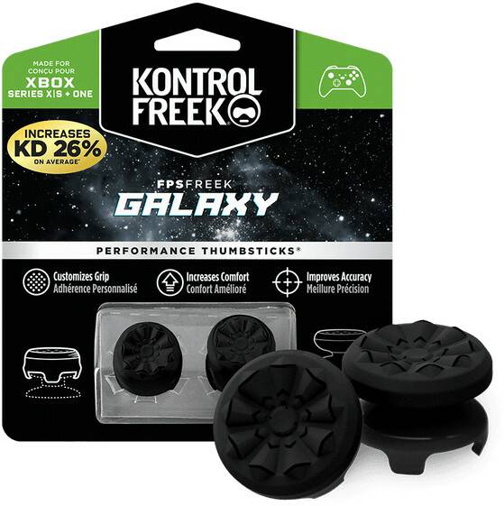 KontrolFreek Xbox Series X|S/Xbox One Performance Thumbsticks (4 Zinken) KontrolFreek Xbox Series X|S/Xbox One Performance Thumbsticks (4 Zinken)FPS Freek Galaxy schwarz Performance