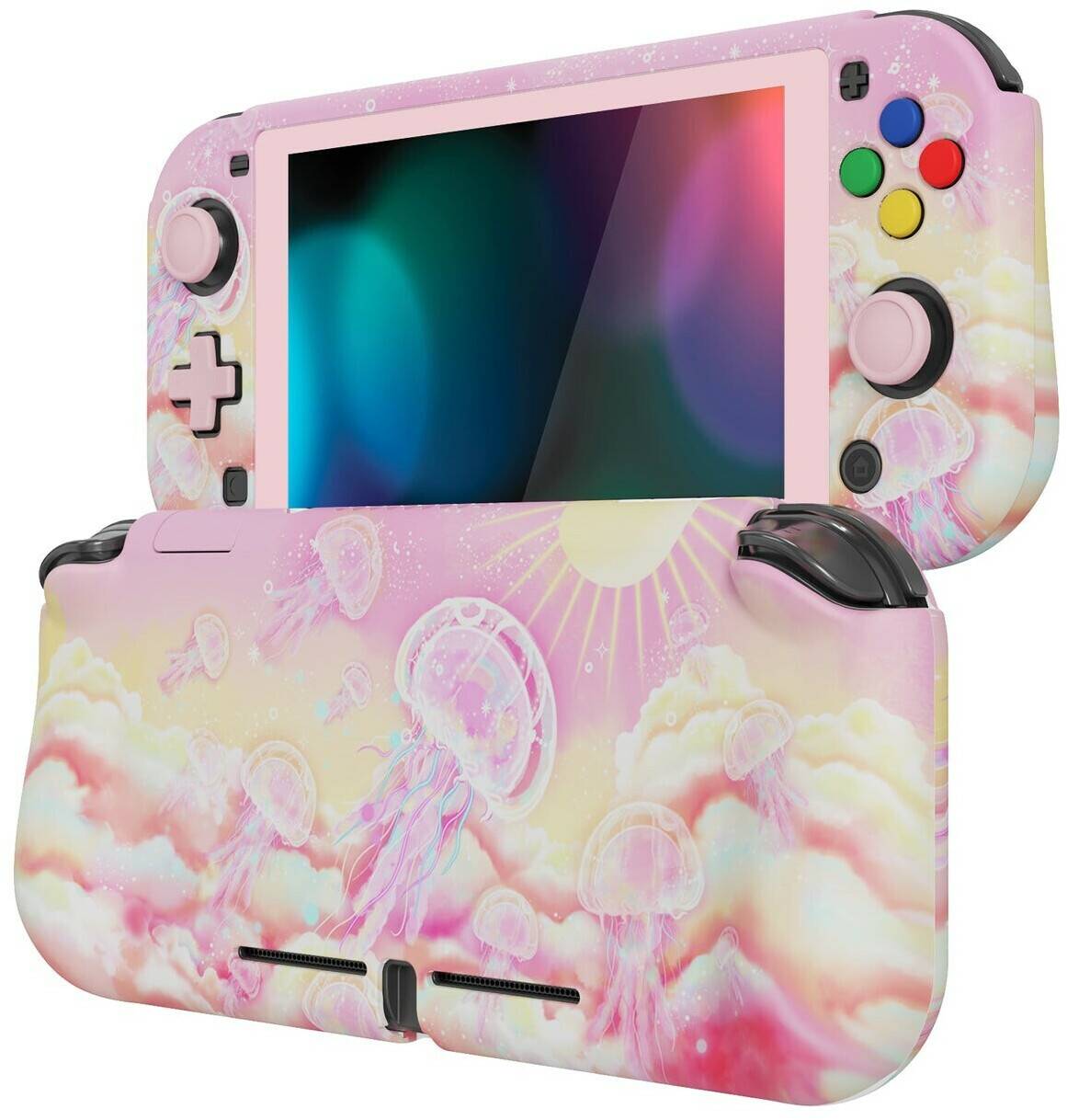 PlayVital Nintendo Switch Lite ZealProtect Protective CasePinky Jellyfish Heaven PlayVital Nintendo Switch Lite ZealProtect Protective Case